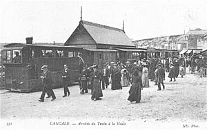Endstation der Petit Tram in La Houle